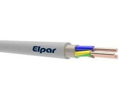 Instaliacinis kabelis, ELPAR NYM, 3 x 1,5 mm², baltas, 25 m