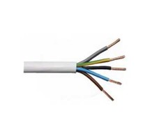 Instaliacinis kabelis, Lietkabelis OMY (BVV-LL), 5 x 1,5 mm², baltas, 100 m