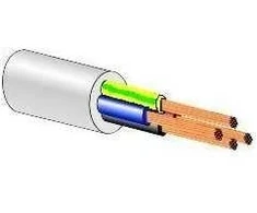 Instaliacinis kabelis, Lietkabelis OMY (H03VV-F), 3 x 0,75 mm², 100 m