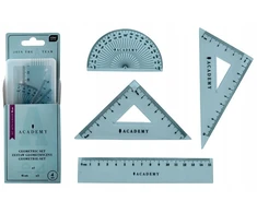 Interdruk Academy 4 el. geometrinis rinkinys su liniuote 15 cm