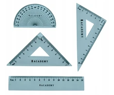 Interdruk Academy 4 el. geometrinis rinkinys su liniuote 15 cm