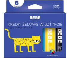 Interdruk Bb Kids gelio pieštukai, 6 spalvos
