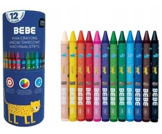 Interdruk Bebe Kids vaikiški kreideliai, 12 spalvų