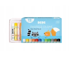 Interdruk Bebe minkšti aliejiniai pasteliai, 12 spalvų