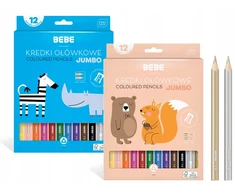 Teka Interdruk BEBE Vaikiški pieštukai "Jumbo" 12 spalvų