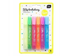 Interdruk Blizgučiai klijai dekoracijoms. 6x10,5 ml NEONO