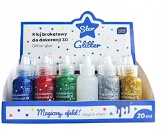 Interdruk GLITTER KLIJAI 3D DEKORACIJAI 20 ML STAR