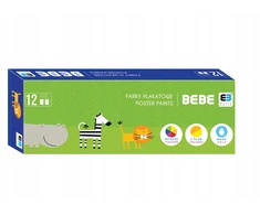 Interdruk Plakatų dažai Bbi Kids, 12 spalvų, 20 ml