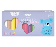 Interdruk Plastilinas 12 pastelinių spalvų minkšto plastiko masė vaikams 1 vnt.