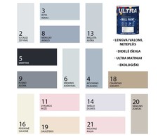 Interjero dažai ULTRA ceramic, grafitas (5), 0,7 l