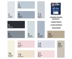 Interjero dažai ULTRA ceramic, plieno audra (9), 0,7 l