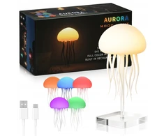 Interlook MEDUZA Naktinė lempa DLA DZIECI LED RGB AKTYWACJA DŹWIĘKIEM RUCHOME MACKI