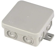 Intertec Skirstomoji dėžė IP54 75x75x37mm pilka