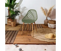 Intesi Alameda KĖDĖ, alyvuogių, PLASTIKAS IR PLIENAS, boho stiliaus