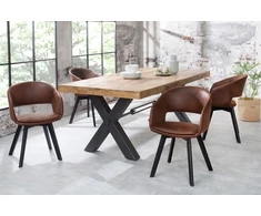 Invicta Interior Invicta Nordic Star minkšta kėdė antikvarinė ruda / 43422
