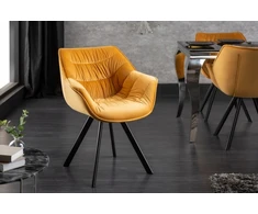 Invicta Interior Moderni kėdė svetainei ir valgomajam, kaušinis fotelis, elegantiškas interjeras