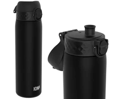 Ion8 0,5l juodas sportinis gertuvė su dangteliu