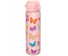 ION8 - vandens buteliukas, vaikiškas buteliukas, 500 ml - BUTTERFLY rožinės spalvos drugeliai