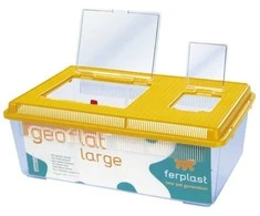 Įrengtas terariumas Geo Flat Large Ferplast 46.7x30.5x17.5cm plastikinis