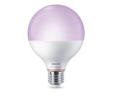 Išmanioji LED lemputė PHILIPS, E27, G95, 11W (=75W), 2200-6500K, 1055lm, RGB, SMART + WiFi