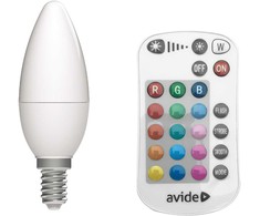 SpectorLight Išmanioji LED lemputė SPECTOR LIGHT, E14, C37, 5W, 480 lm, RGB&amp;DIM, SMART + WiFi+ pultelis
