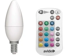 SpectorLight Išmanioji LED lemputė SPECTOR LIGHT, E14, C37, 5W, 480 lm, RGB&amp;DIM, SMART + WiFi+ pultelis