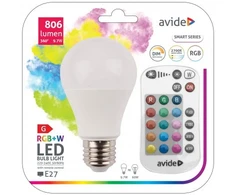 Išmanioji LED lemputė SPECTOR LIGHT, E27, A60, 9W, 810 lm, RGB&amp;DIM, SMART + WiFi+ pultelis