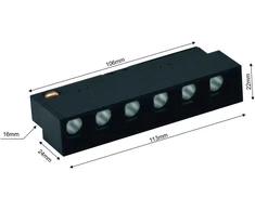 Išmanusis magnetinis LED bėgelių šviestuvas VESTALIGHT VESTA1057M, 6W, 3000-6000K, 540lm