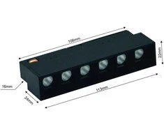 Išmanusis magnetinis LED bėgelių šviestuvas VESTALIGHT VESTA1057M, 6W, 3000-6000K, 540lm