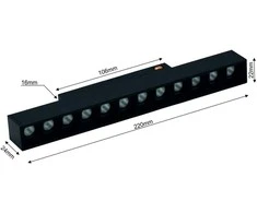 Išmanusis magnetinis LED bėgelių šviestuvas VESTALIGHT VESTA1058M, 12W, 3000-6000K, 1080lm