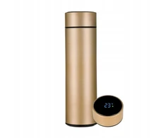 Išmanusis termosas su temperatūros jutikliu 500 ml, auksinis