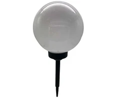 Įsmeigiamas LED lauko šviestuvas BURBULAS RGB, įkraunamas saulės energija, 4 LED, IP44, Ø15xh43,5 cm