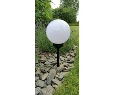 Įsmeigiamas LED lauko šviestuvas BURBULAS, įkraunamas saulės energija, 4 LED, 0.5 W