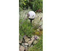 Įsmeigiamas LED lauko šviestuvas ECOBRIGHT BURBULAS, įkraunamas saulės energija