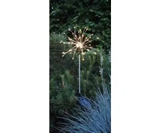 Įsmeigiamas LED lauko šviestuvas FIREWORK, įkraunama saulės energija, 90 LED