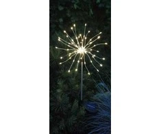 Įsmeigiamas LED lauko šviestuvas FIREWORK, įkraunama saulės energija, 90 LED