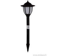 Įsmeigiamas LED lauko šviestuvas, įkraunamas saulės energija, TN-8091 juodos sp ø14,5x51cm