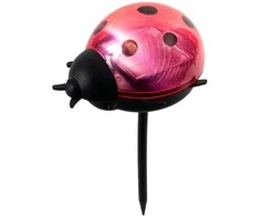 Įsmeigiamas LED lauko šviestuvas KAUFTEC LADYBUG, 1 LED, įkraunamas saulės energija,7x6x14cm, įv.sp.