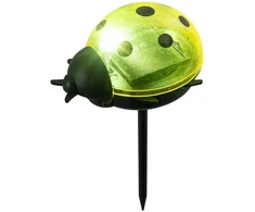 Įsmeigiamas LED lauko šviestuvas KAUFTEC LADYBUG, 1 LED, įkraunamas saulės energija,7x6x14cm, įv.sp.