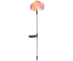 Įsmeigiamas LED lauko šviestuvas KAUFTEC FLOWER, įkraunamas saulės energija, 10 LED, 74 cm