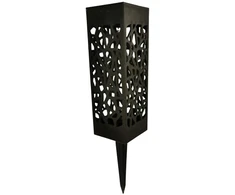 Įsmeigiamas LED lauko šviestuvas SHADOW, įkraunamas saulės energija, 6,4 x 6,4 x h29 cm
