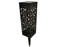 Įsmeigiamas LED lauko šviestuvas SHADOW, įkraunamas saulės energija, 6,4 x 6,4 x h29 cm