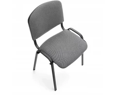 ISO Halmar pilka biuro konferencijų kėdė, metalinis rėmas, klasikinė