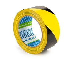 Įspėjančios juostos FOLSEN, 0,05 x 33 m, geltona-juoda