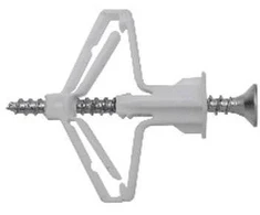 Išsiplečiantys kaiščiai su medsraigčiu GKP plokštei, 10 mm /4,0 x 60 mm, 4 vnt.