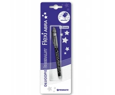 Ištrinamas rašiklis Penmate Flexi Abra, juodas, blizginis