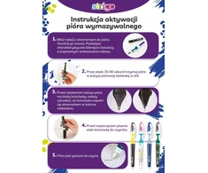 Ištrinamas rašiklis Strigo Geometric vaikams mokytis rašyti