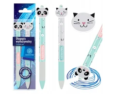 Ištrinamas rašiklis su gumine rankena 0,5 mm Astrapen Oops! Animals, 2 vnt.