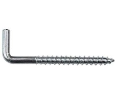 Įsukamas kablys į medį KOELNER, 4 x 45 mm, 8 vnt.