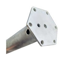 Įsukamas sraigtinis polis M 68x1200x2mm M12 HDG